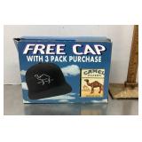 Camel Cigarettes promo hat & packs