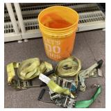 Bucket of straps