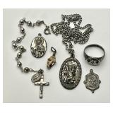 Sterling silver religious jewelry