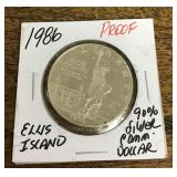 90% silver commemorative proof dollar
