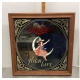 Miller High Life beer mirror