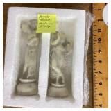 2 Italian marble statuettes