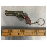 Novelty Colt Python keychain spring blade knife