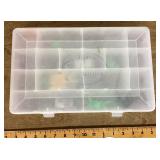 Bass Pro Shops plastic organizer and contents