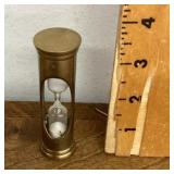 Brass hourglass timer