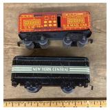 Pre-war tin plate mail car and tender
