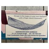 Tropic Island handwoven rope hammock