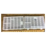 2 plastic organizers