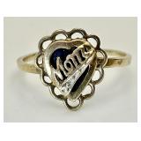 10k gold MOM ring