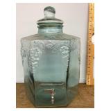 Large glass drink dispenser