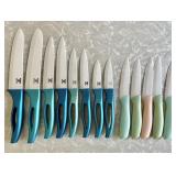 13 ceramic-blade kitchen knives