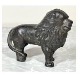 Hubley cast iron lion coin bank