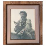 Framed James Bama signed frontier print 24x28
