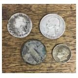 4 silver coins