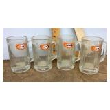 4 A&W Root Beer mugs