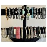 Costume jewelry bangle & bead bracelets