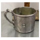 Vintage silverplate Beta Sigma Phi tribute cup