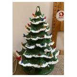 Ceramic lighted Christmas tree