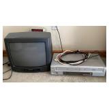 TV and VCR/DVD player