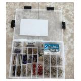Plano organizer with fishing hooks