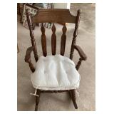 Vintage wooden rocking chair
