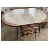 Vintage dinette table with one leaf 36x60