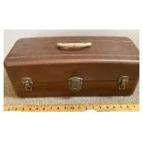 Metal tackle box with contents