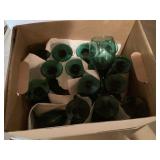 Box of green goblets