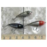 3 Heddon Baby lures