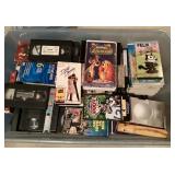 Tote of VHS tapes