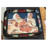 Vintage holiday Coca-Cola tray