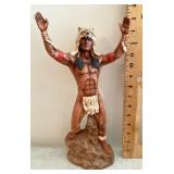 Ceramic Native American statue