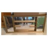 Vintage 21x45 shadowbox wall shelf