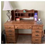 Desk and contents