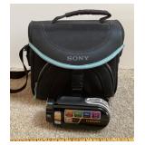 Sony camera bag with Samsung camcorder