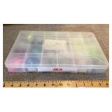 Tackle box with jigs