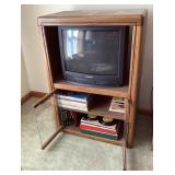 Cabinet and TV -- 41" tall x 28" wide