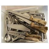 Kitchen knives and flatware