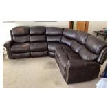 Power reclining L-shaped sofa