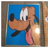 Framed Pluto print