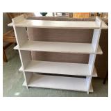 White shelf unit --34" tall x 36" wide