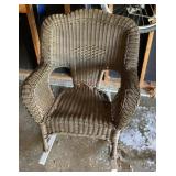 Wicker rocking chair