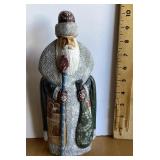 Carved wood Santa
