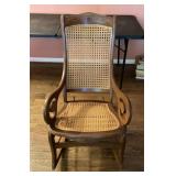 Rocker with cane back and seat
