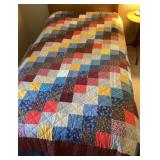 2 twin sized patchwork quilts