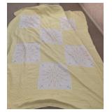 Twin size hand stitched quilt