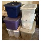 6 storage totes