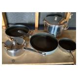 Stainless pots and pans