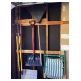 Long handle tools and lawn chair