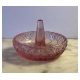 Pink Fenton glass ring holder